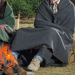 Reversible Soft Merino Wool Travel And Camping Throw