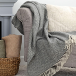 Fine Merino Wool Classic Plaid Holiday Throw