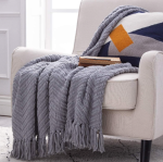 Soft Woven Throw Made From Natural-Colored Camel Hair - Image 2