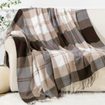 Comfortable Cotton Herringbone Sofa Throw (All-Season)