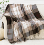 Comfortable Cotton Herringbone Sofa Throw (All-Season)
