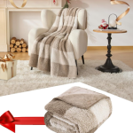Large Reversible Flannel Plaid Throw