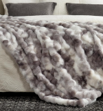 Thickened Faux Fur Bubble-Textured Soft Sofa Throw - Image 2