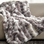 Thickened Faux Fur Bubble-Textured Soft Sofa Throw