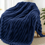 Ultra-Soft Striped Jacquard Throw For All Seasons